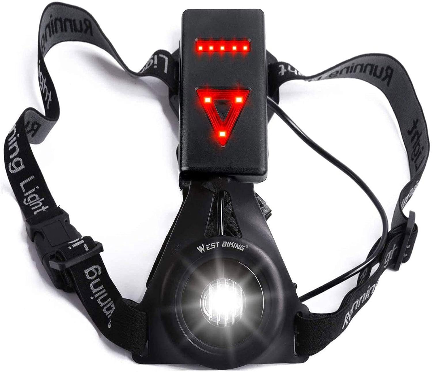 Running Light Lamp, USB Rechargeable LED Body Torch, Bright Waterproof Comfortab...