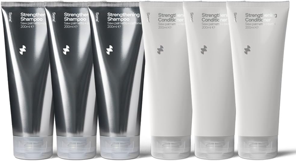 Sons Strengthening Shampoo & Conditioner For Men - DHT Blocking Formula For Hair...