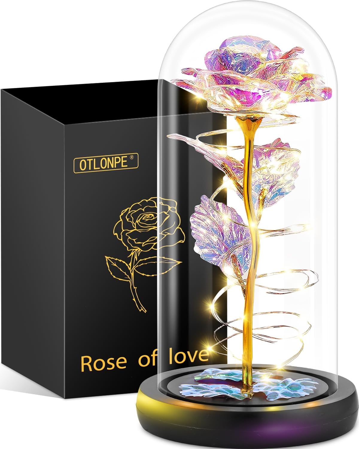 Otlonpe Rose Flower Valentines Day Gifts for Her, Birthday Gifts for Women Mom W...