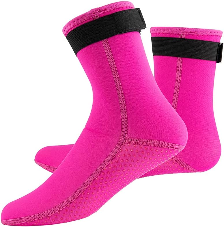 YDQUANI 3mm Neoprene Wetsuit Socks Thermal Anti-slip Diving Socks Boots for Men...