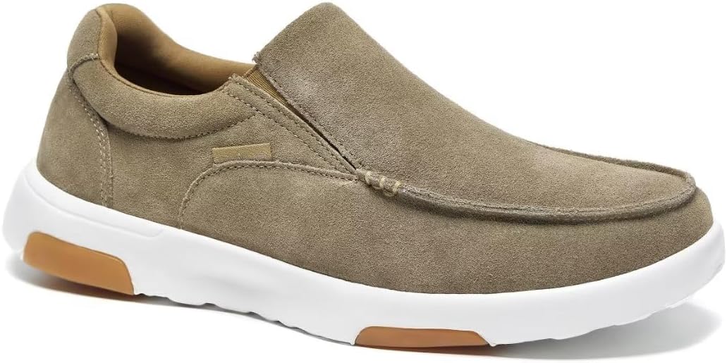 OrthoComfoot Men's Orthopedic Slip On Loafers Walking Shoes with Arch Support: S...