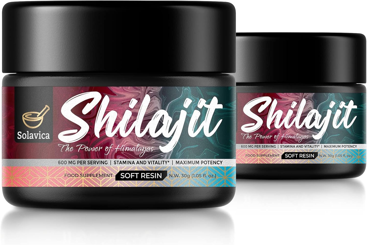 Solavica Shilajit 600mg Himalayan Shilajit Resin - Maximum Potency Pure Shilajit...
