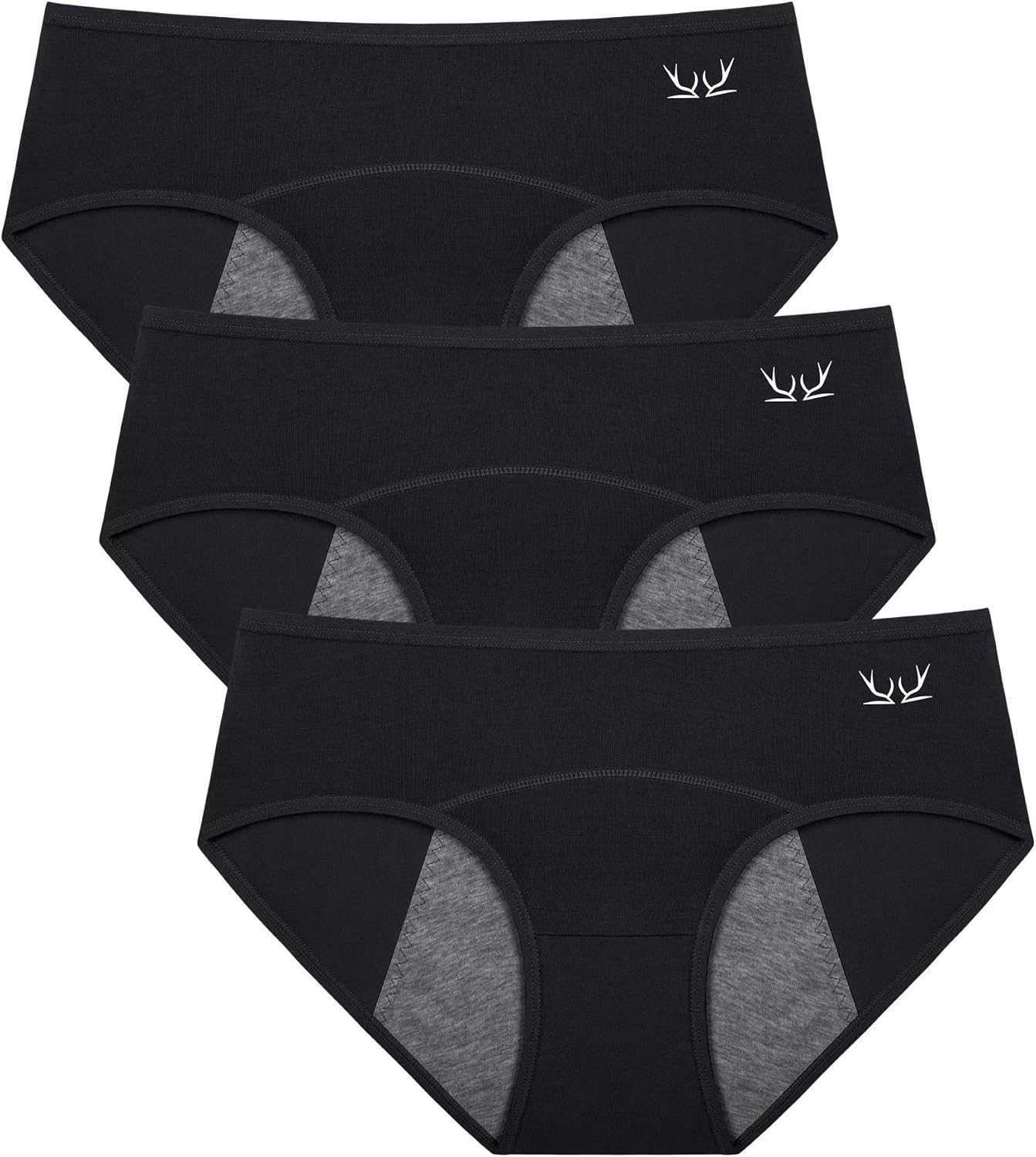 TANSTC Period Underwear for Women Heavy Flow Panties Menstrual Hipster Panty for...