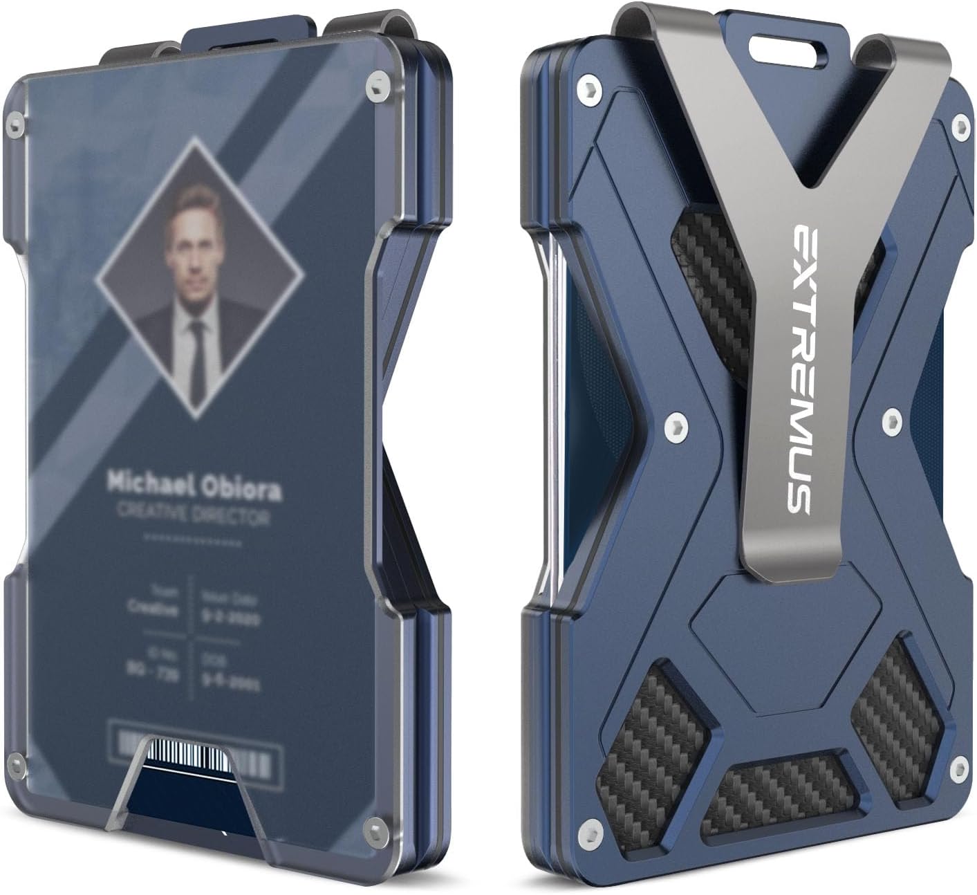 Extremus Mens Wallet, Slim Tactical Wallet with Money Clip and Credit Card Holde...