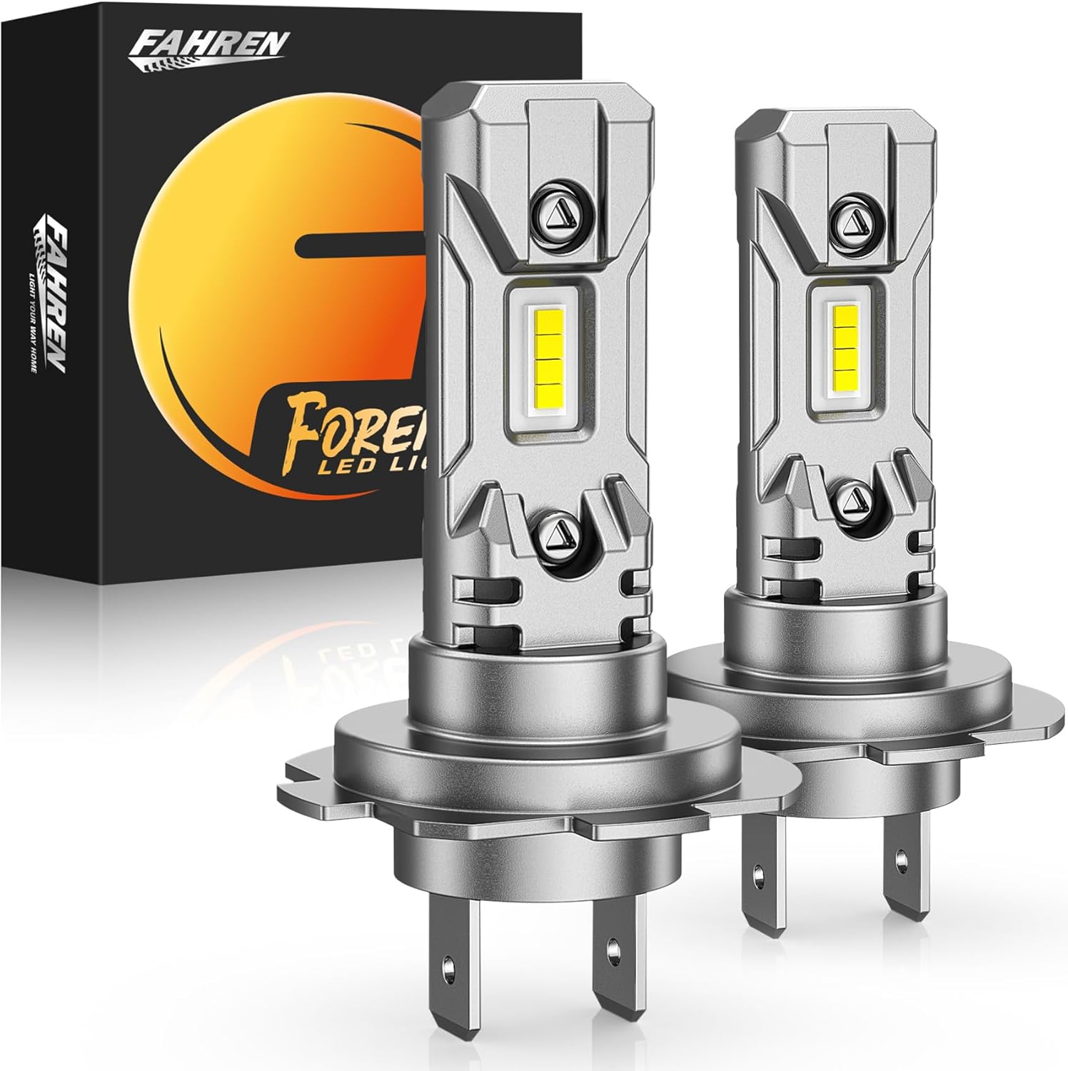 Fahren H7 Light Bulb, Super Bright 6500K, No Adapter Required 1:1 Mini Size H7 F...