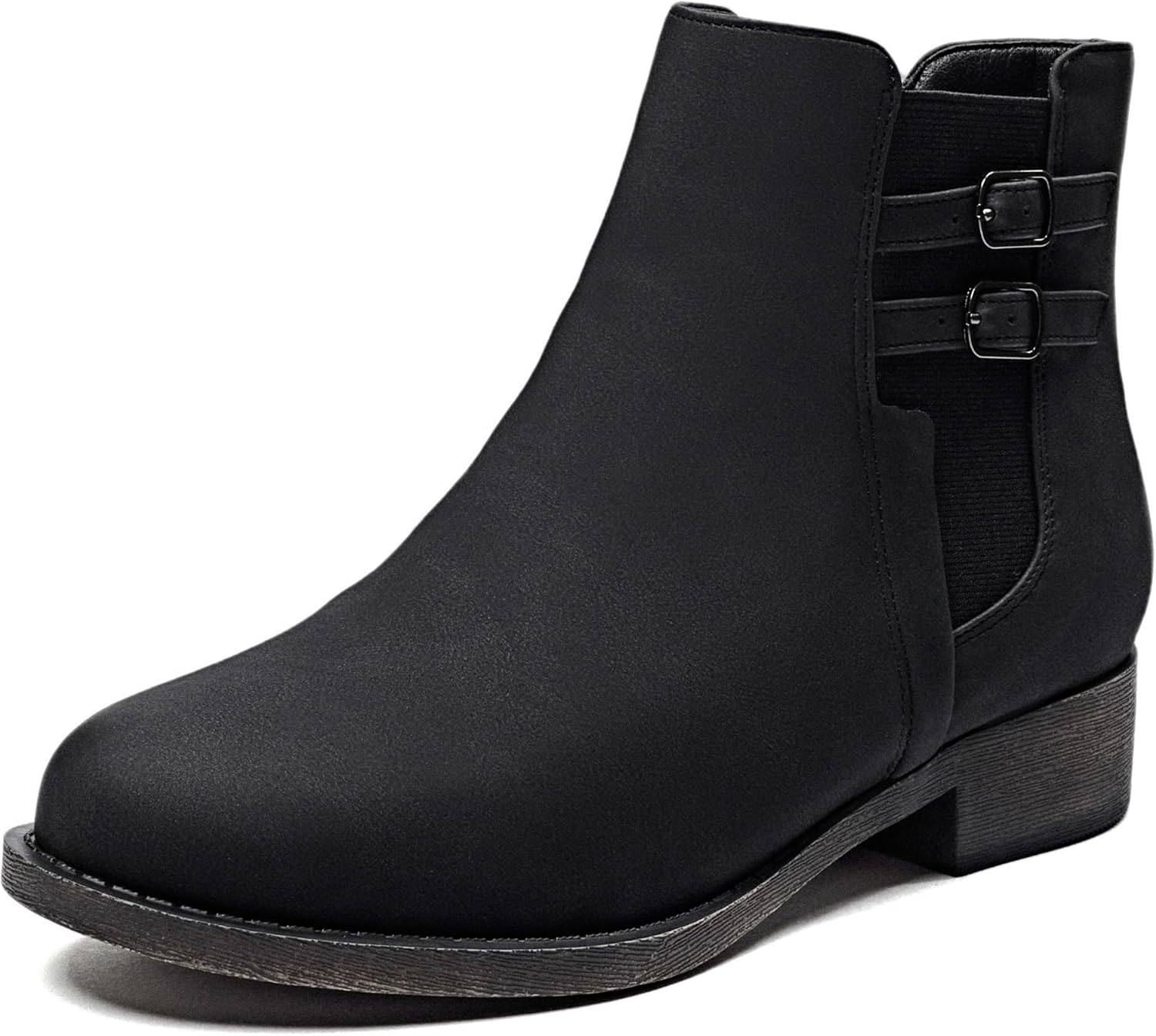 Veittes Women's Ankle Boots, Soft Design Chunky Heel Fashion Short Slip On Zippe...