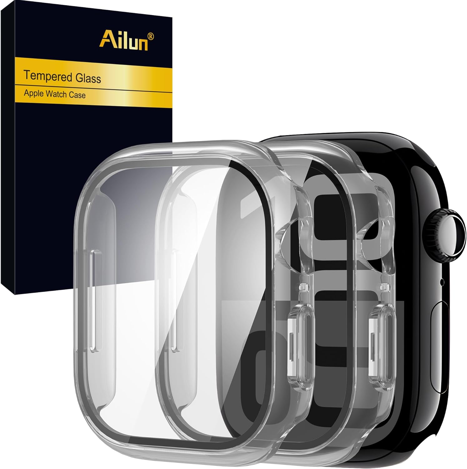 Ailun for Apple Watch Series 10 Screen Protector Case [42mm], Ultra-Thin Hard PC...