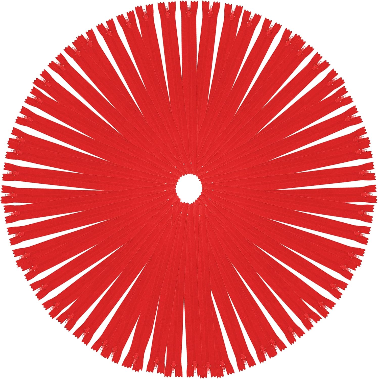 Mandala Crafts Red Hidden Zippers - Red Invisible Zippers 10 Inches Zippers - 10...