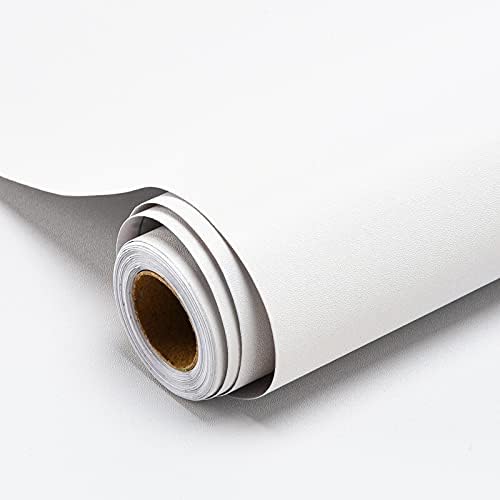 Decoroom Sticky Back Plastic White Paper Self Adhesive 30X300cm Peel and Stick W...