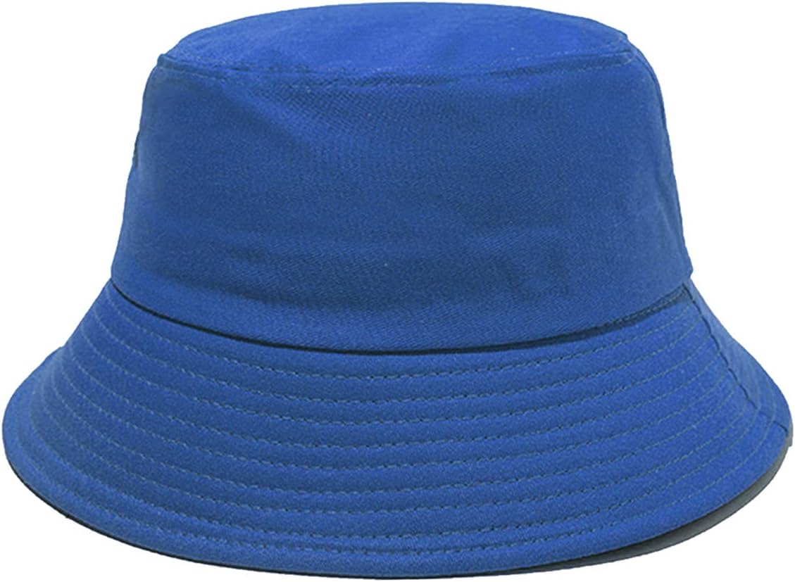 NPJY Bucket Hat for Women Men Cotton Summer Sun Beach Fishing Cap Royalblue 1
