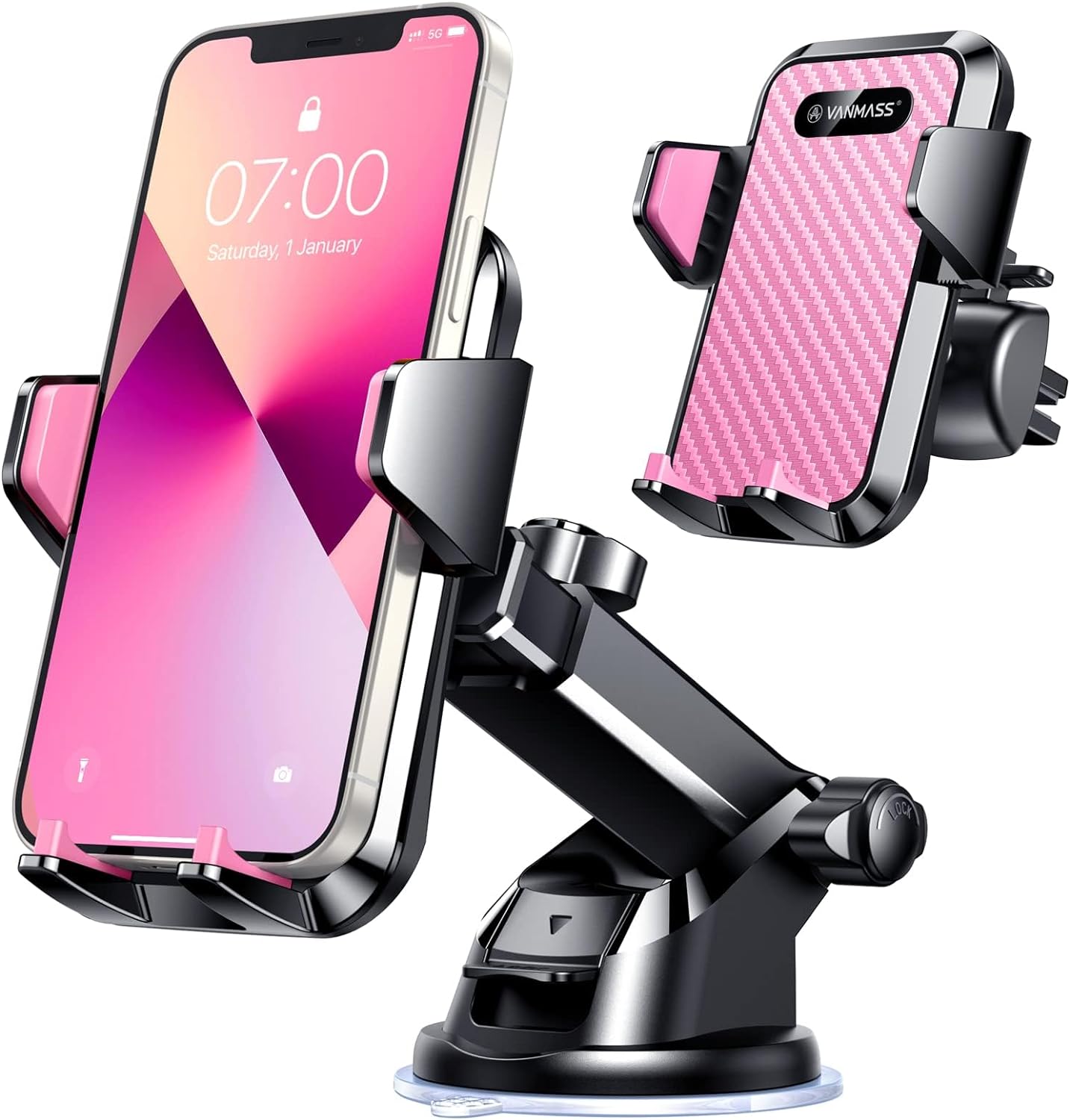 VANMASS 2025【Strongest Suction & Military-Grade】 Car Phone Mount 【Patent & Sa...