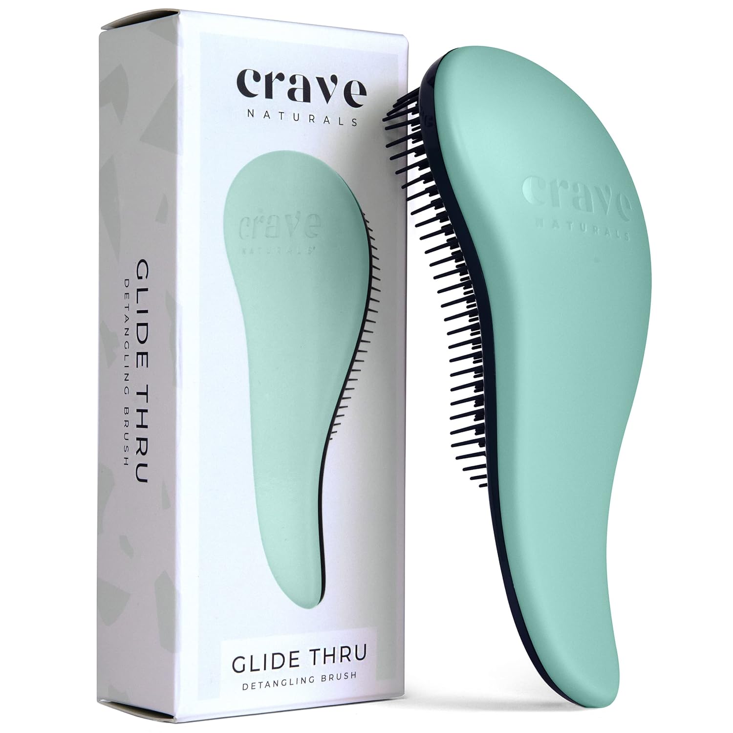 Crave Naturals Glide Thru Detangling Brush - Detangler Brush for Natural, Curly,...