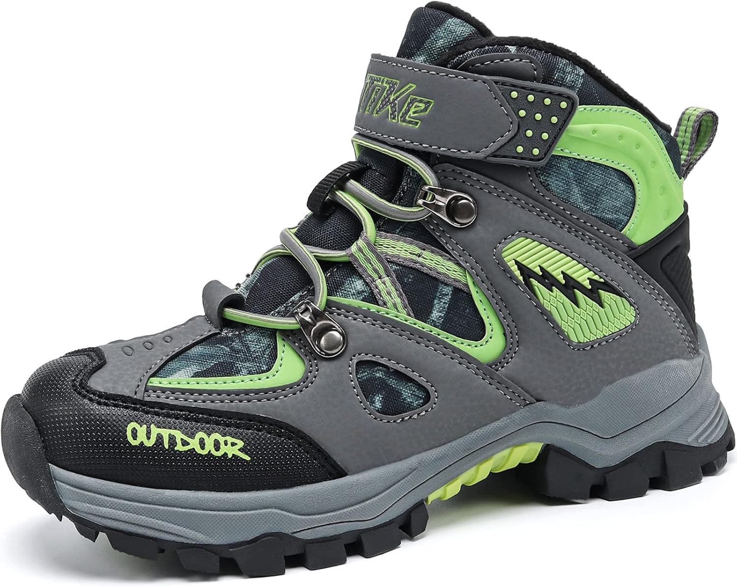 JMFCHI Kids Hiking Boots Boys Girls Outdoor Walking Climbing Sneaker Comfortable...