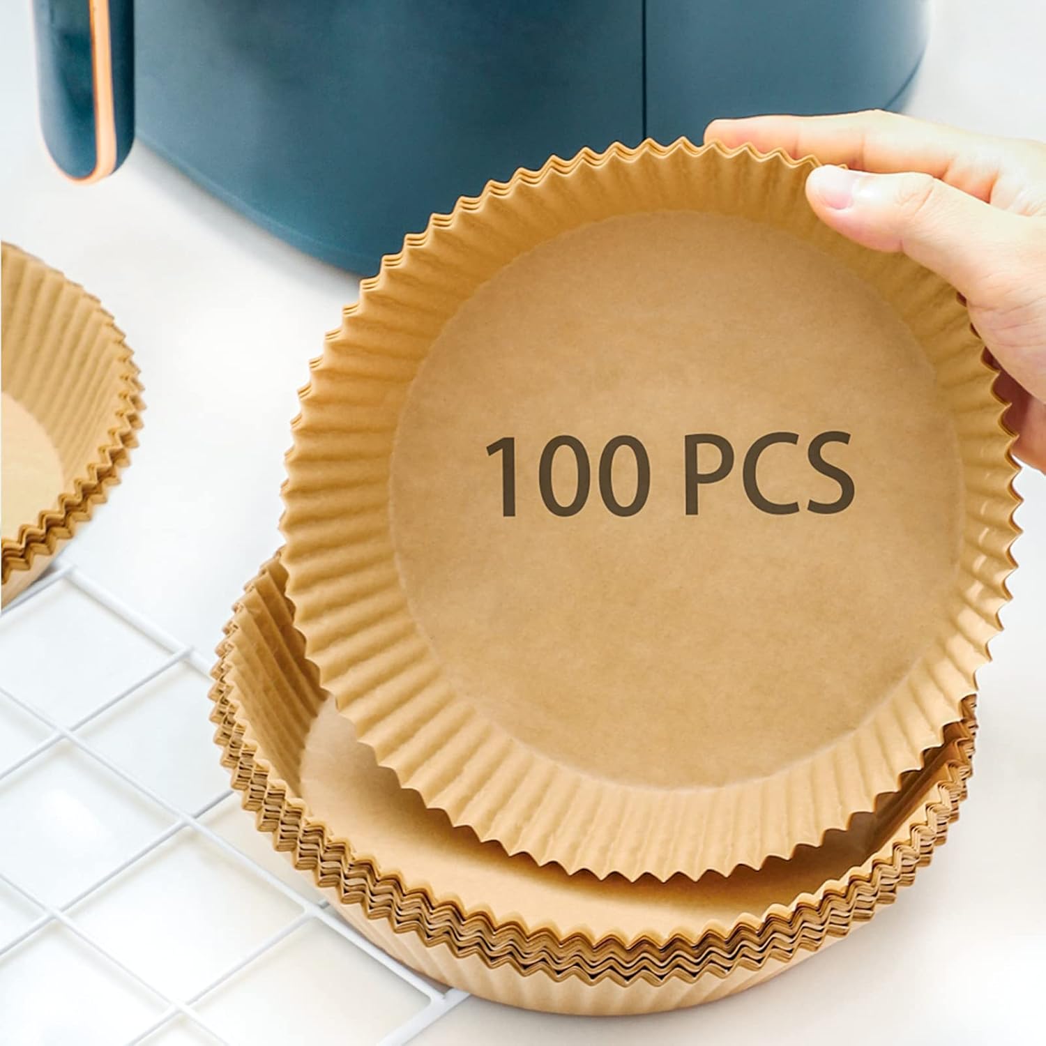 Air Fryer Disposable Paper Liner, 100Pcs Air Fryer Liners, Air Fryer Accessories...