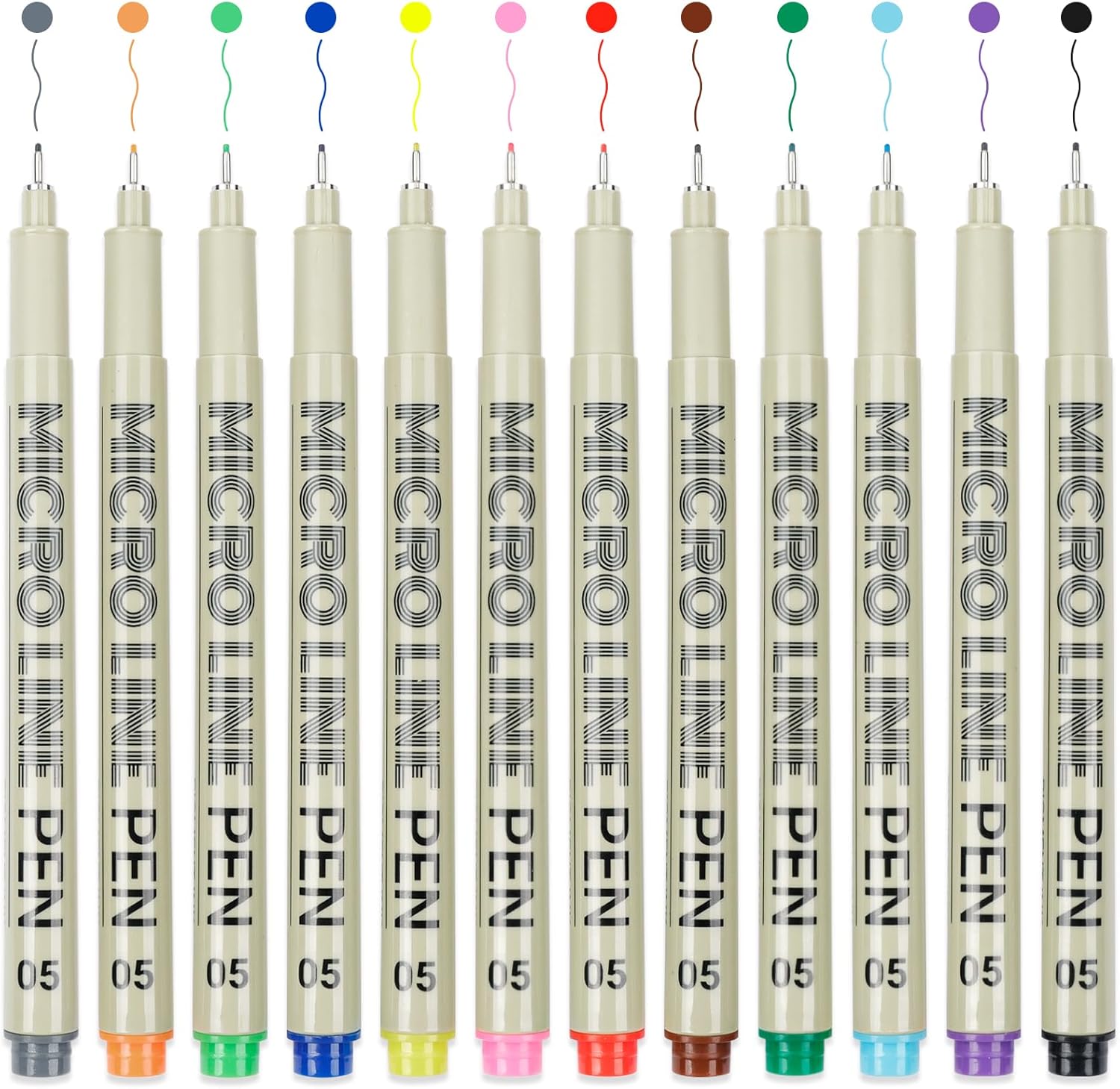 SAKEYR Fineliner Pens Coloured, 12 Pack of Coloured Pens for Drawing, Bullet Jou...