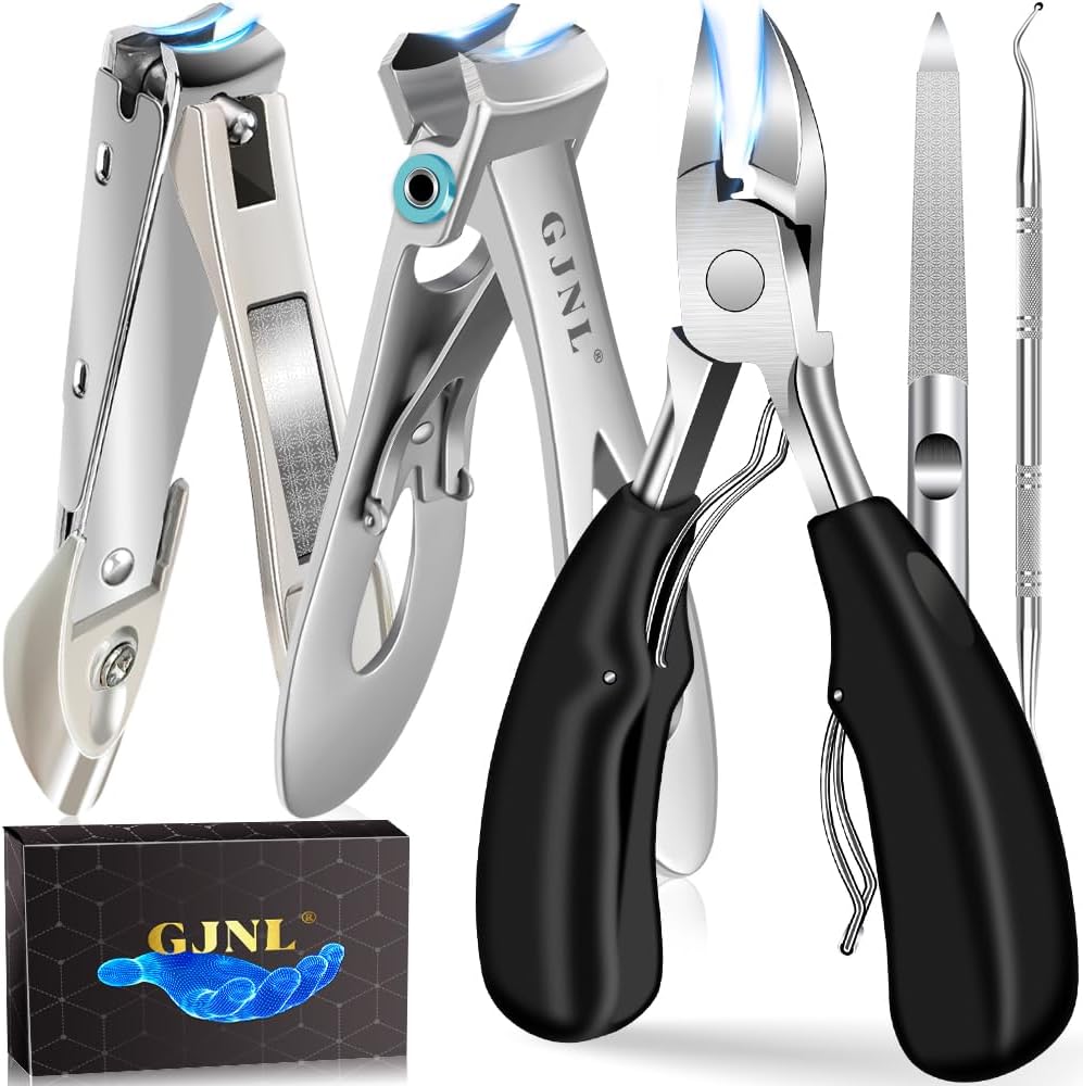 Toenail Clippers for Seniors Thick Nails - Wide Jaw Opening Extra Large Toe Nail...