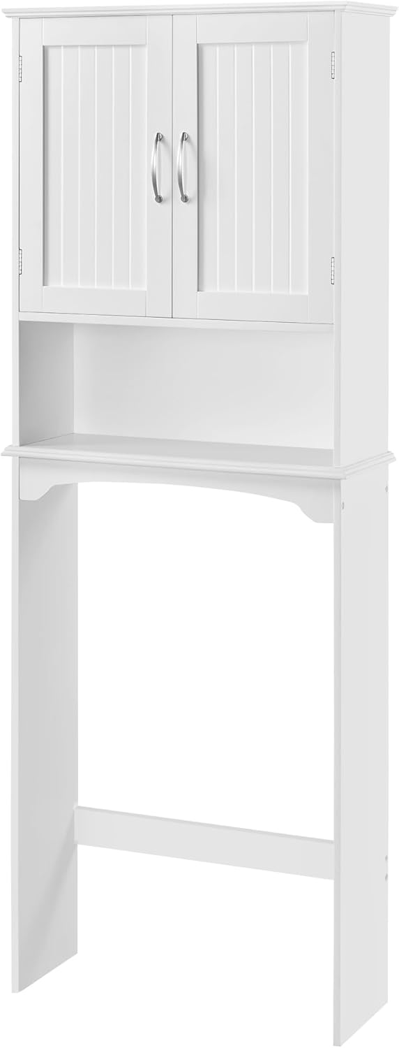 Yaheetech Over The Toilet Cabinet, Double Door Bathroom Storage Organizer, Toile...