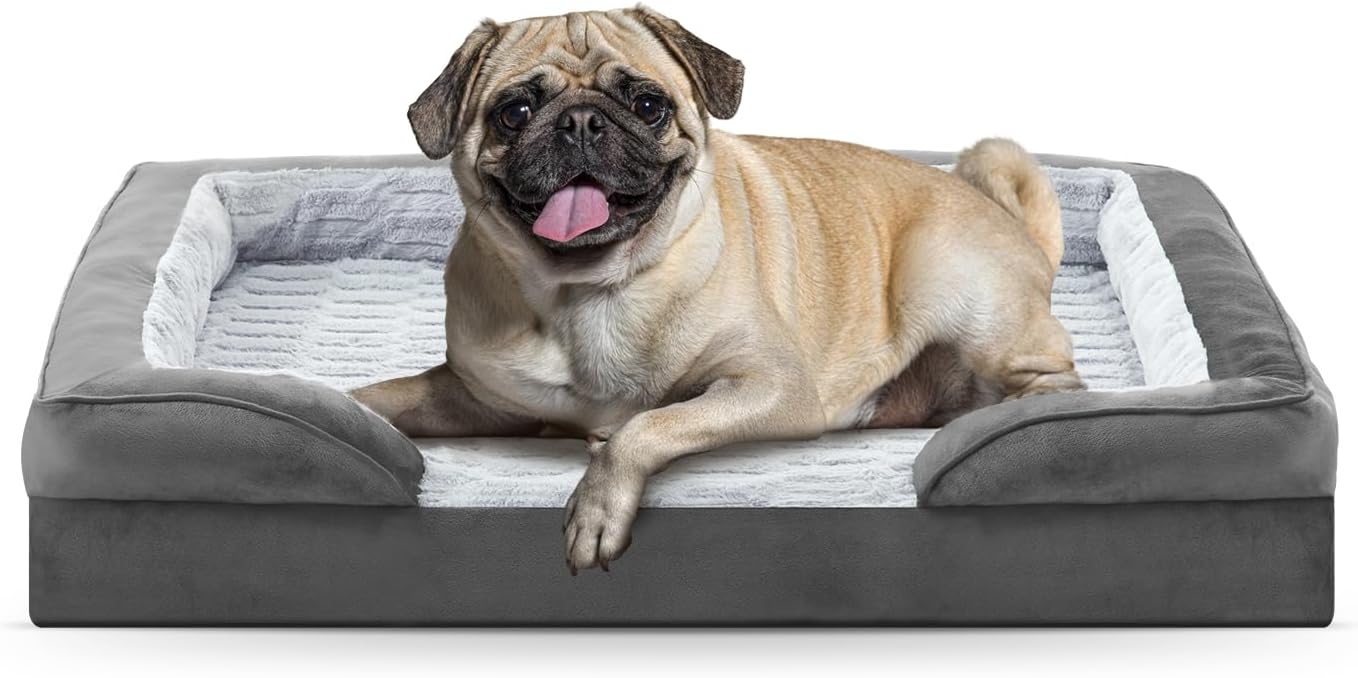 FURTIME Orthopedic Dog Beds for Small Dogs - Waterproof Small Dog Bed, Ultra Com...