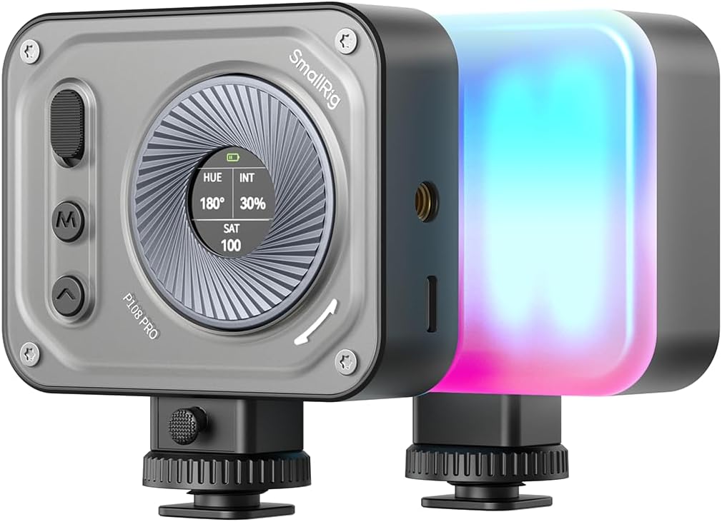 SMALLRIG Vibe P108 Pro RGB Video Light, Portable Led Camera Light for Photograph...