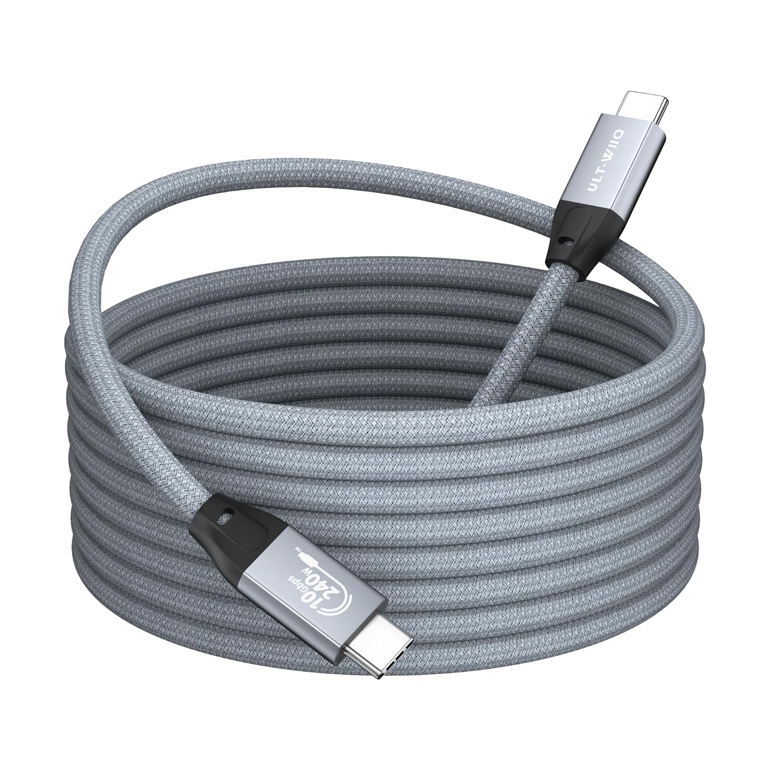 USB C to USB C Cable 240W 10Gbps Data Transfer 4K@60Hz Video Monitor USB Type C...