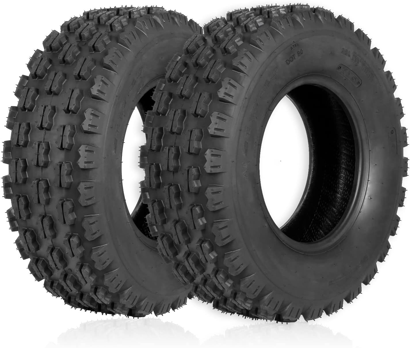 Weize Set of 2 ATV Tires 21X7-10, 4 Ply, Sport Front UTV Tire 21-7-10 21x7x10, F...