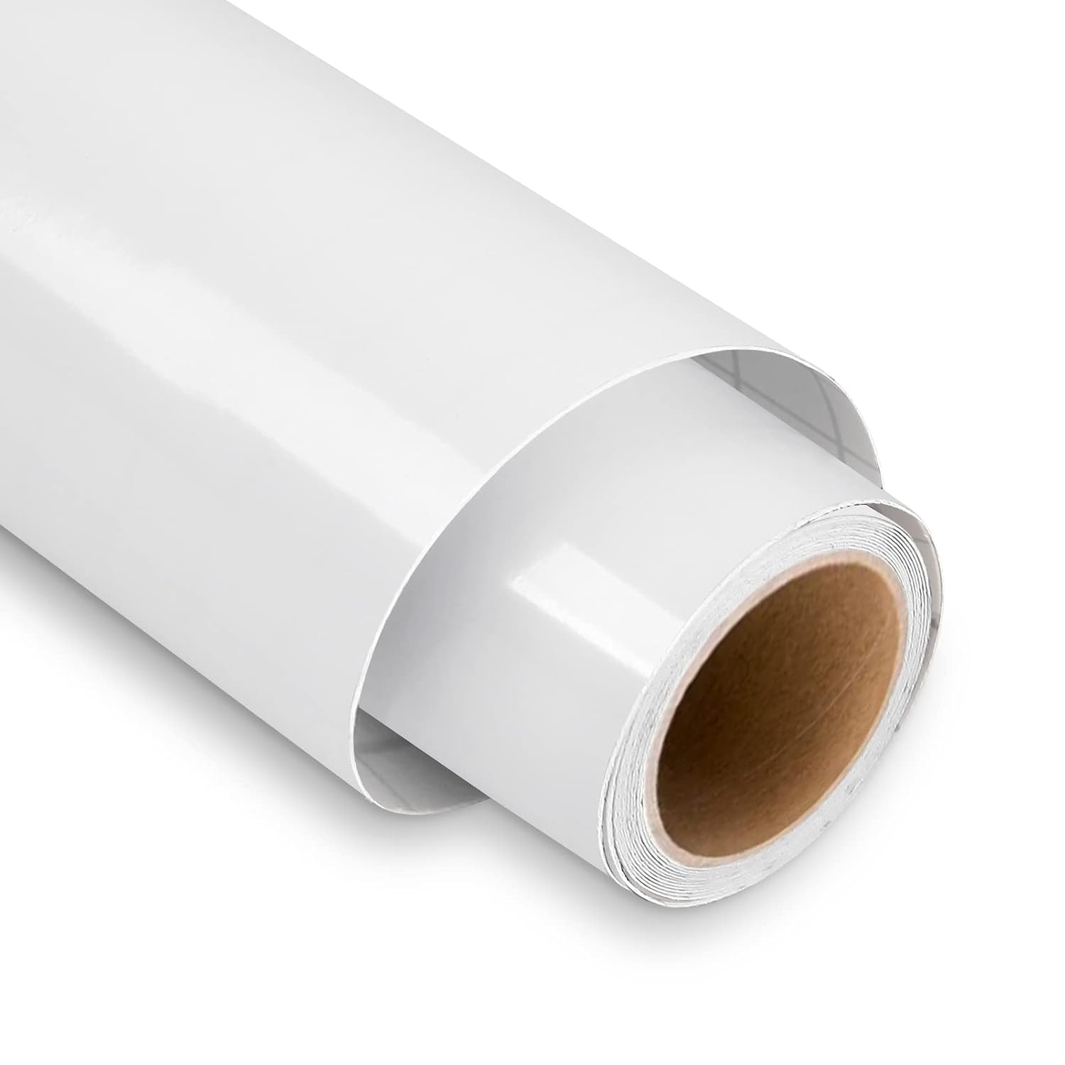 White Permanent Vinyl for Cricut - 12" x 5FT White Permanent Vinyl Roll, Outdoor...