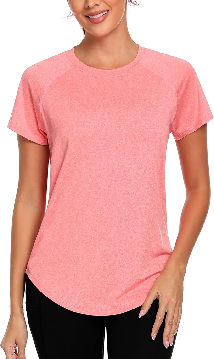 Wayleb Women's Gym Tops Ladies Sports T-Shirt, Workout Yoga Tops for Women, Basi...
