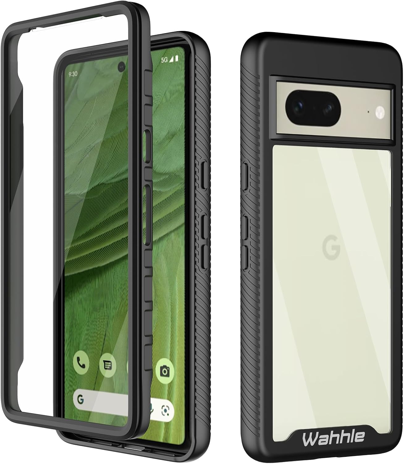 wahhle Compatible with Google Pixel 7 Case, Built in Screen Protector Full Body...