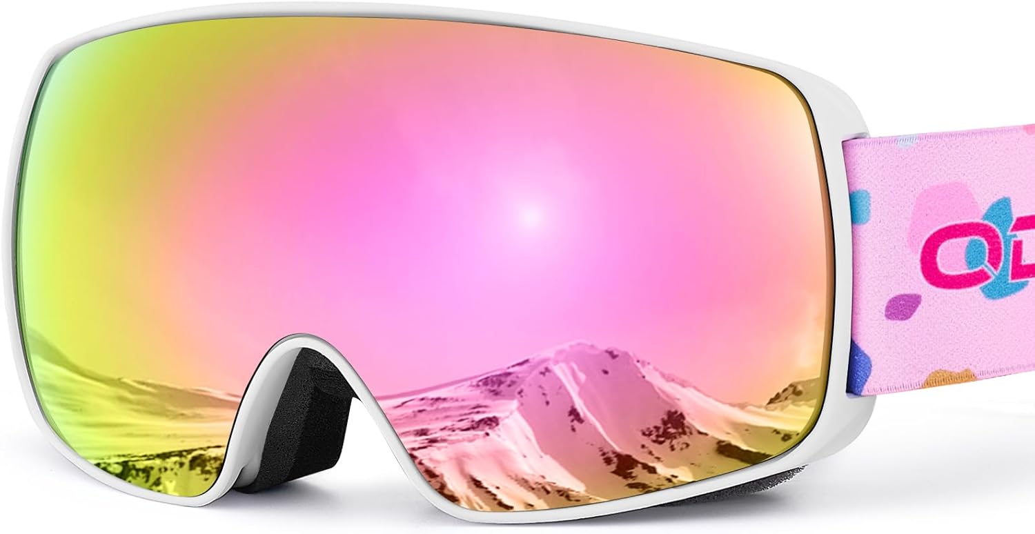 Odoland Kids Ski Goggles, Snowboard Goggles for Youth Skiing Age 8-16, Snow Gogg...