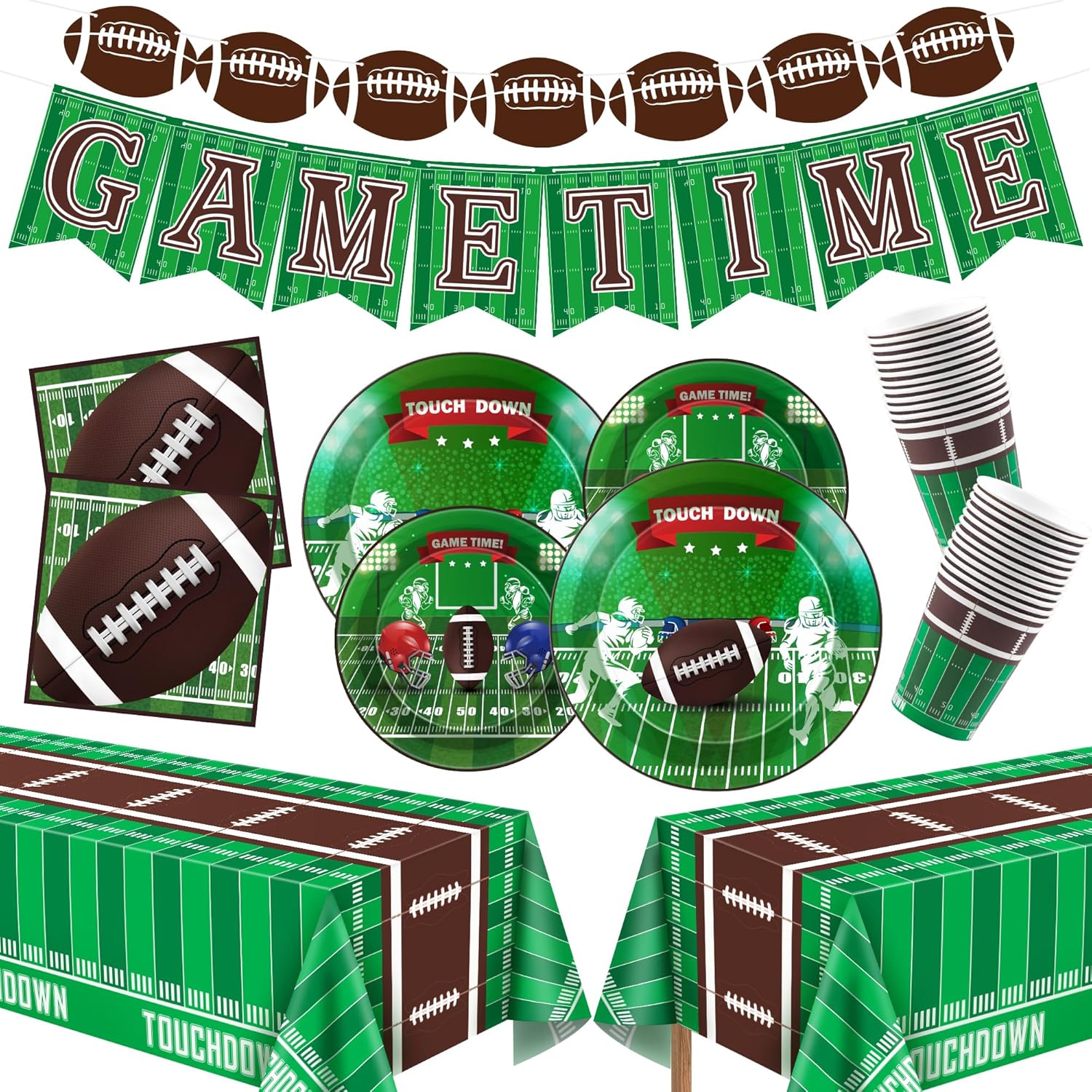 OHOME Football Party Decorations - Superbowl Party Decorations 2025 - Serve 24 -...