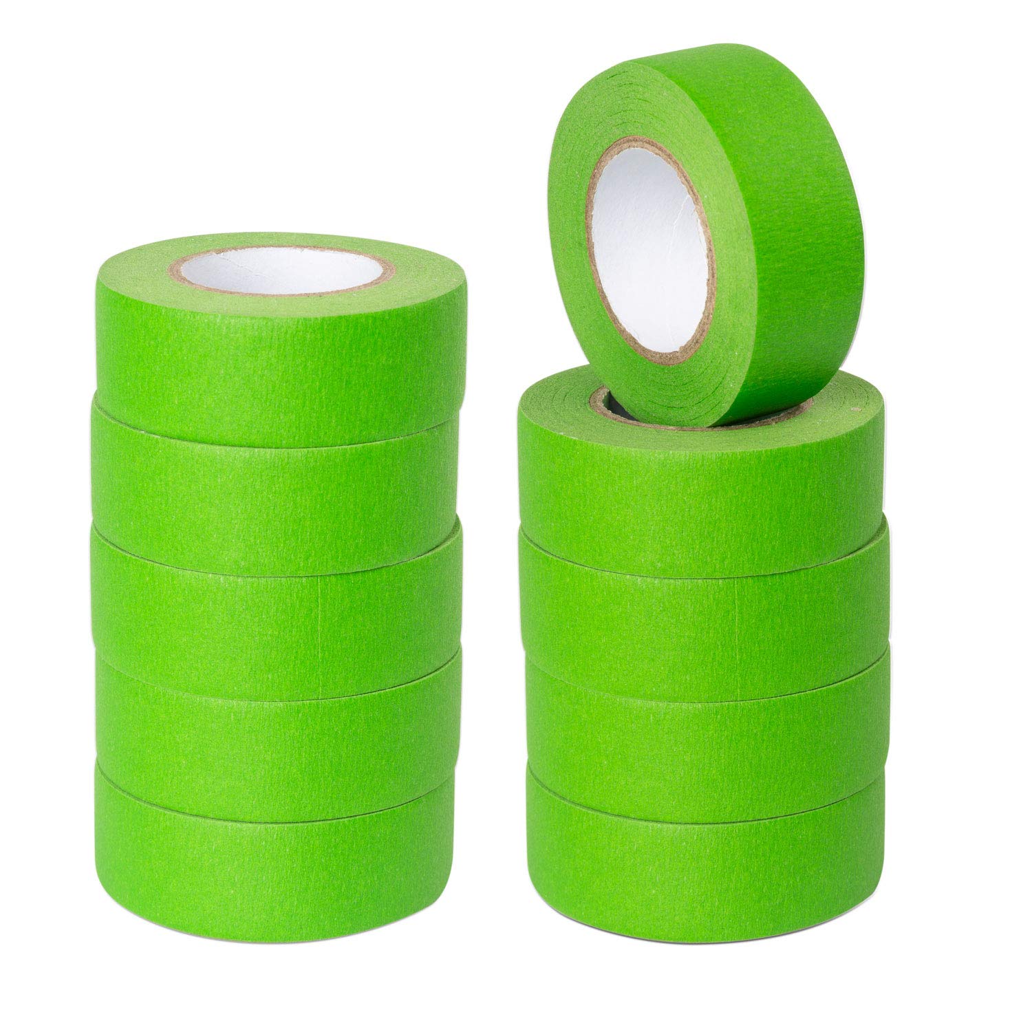 Eagle smart 10pcs Green 24mm Low Tack Painters Masking Tape, Masking Tape for Pa...