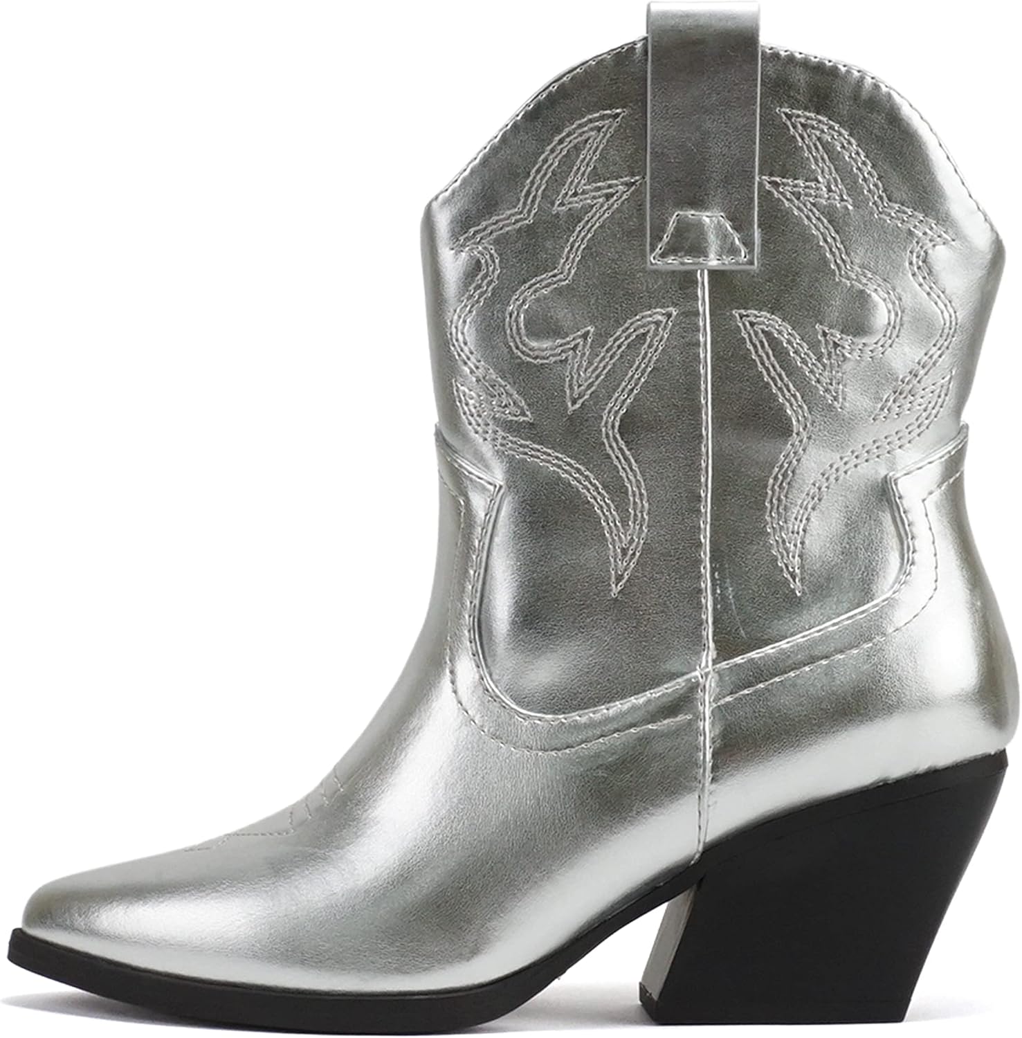 Soda “BLAZING” ~ Women Western Bootie Pointe Toe with Low Heel (Wide Fit Availab...