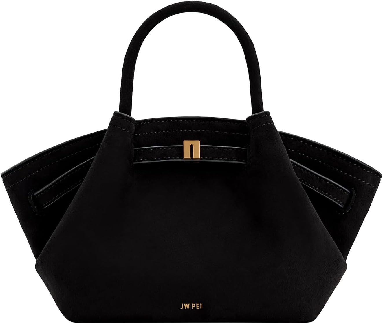 JW PEI Women's Hana Mini Faux Suede Tote Bag Black