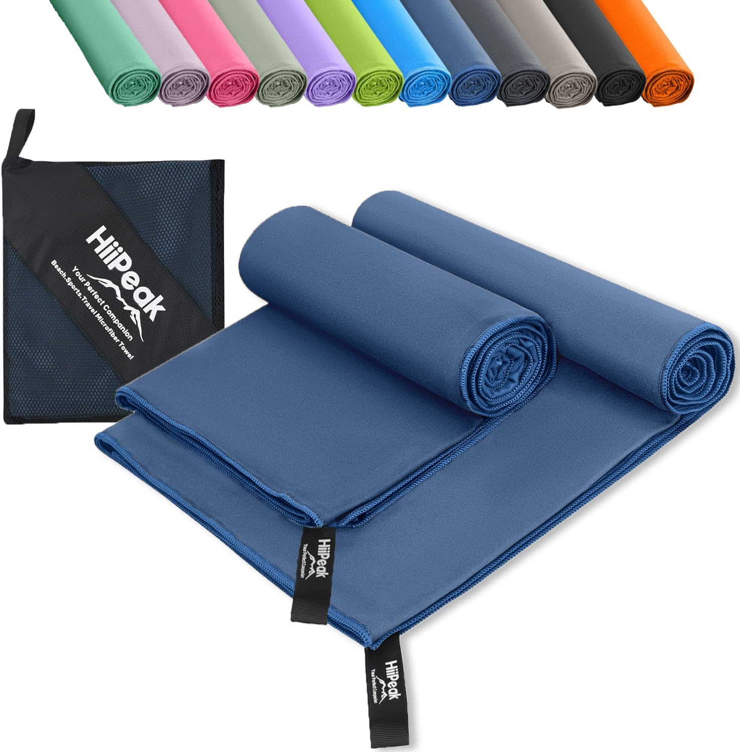 HiiPeak Microfibre Towel Compact Camping Beach Towel - Quick Dry Lightweight Abs...