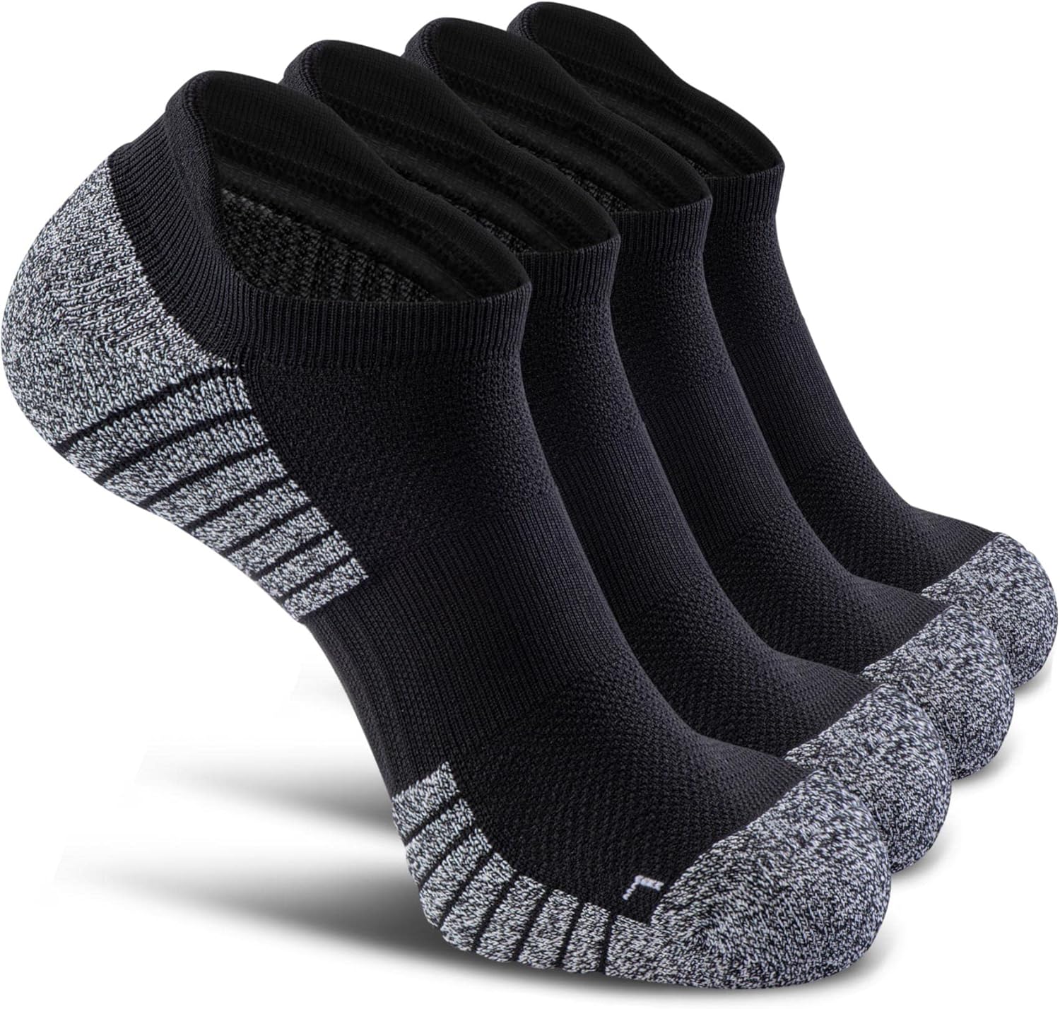 No Show Sports Compression Socks for Men and Women Circulation 4/8 Pack Medium B...