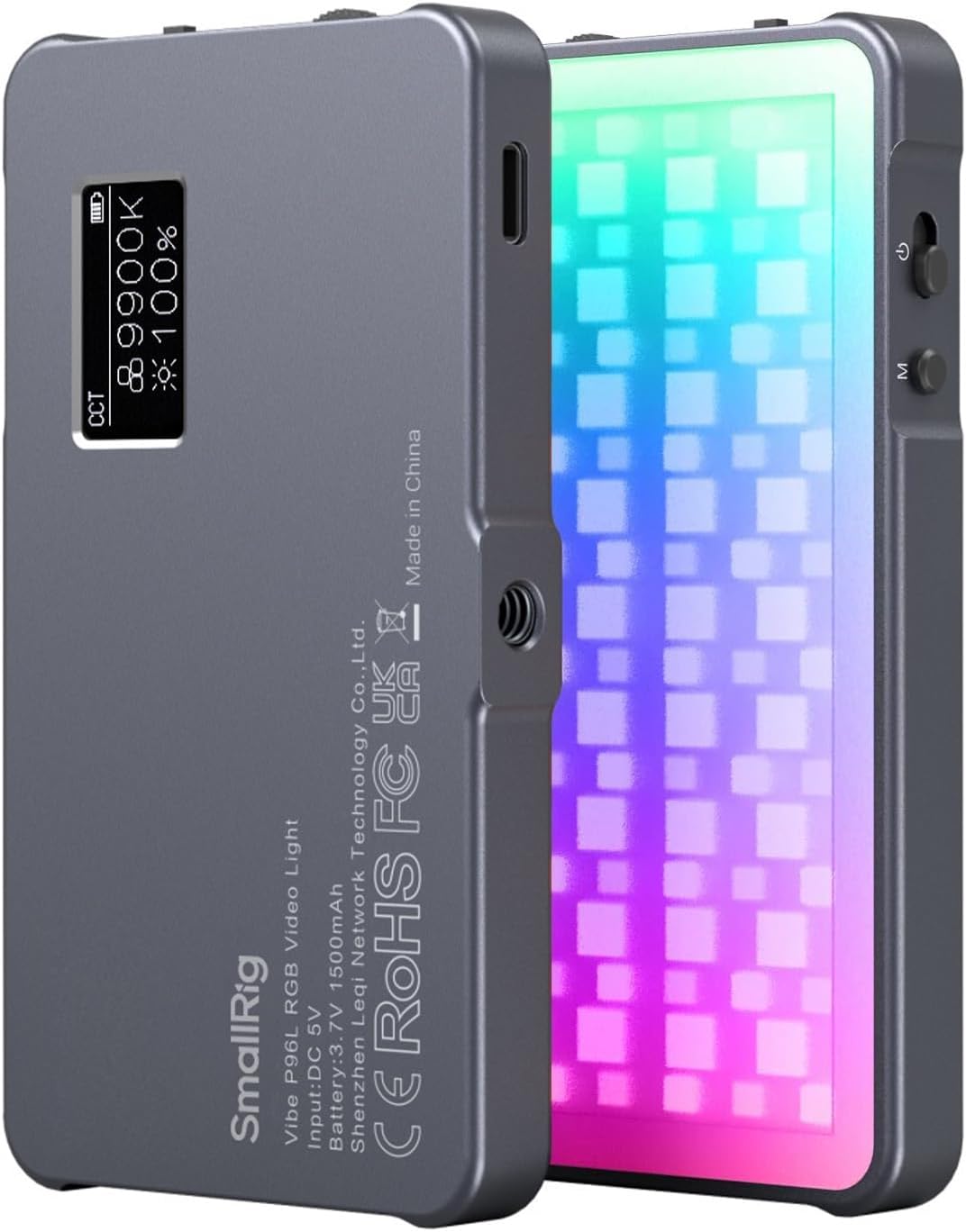 SMALLRIG P96L RGB Video Light by SmallRig, Portable Metal LED Camera Light, 2500...