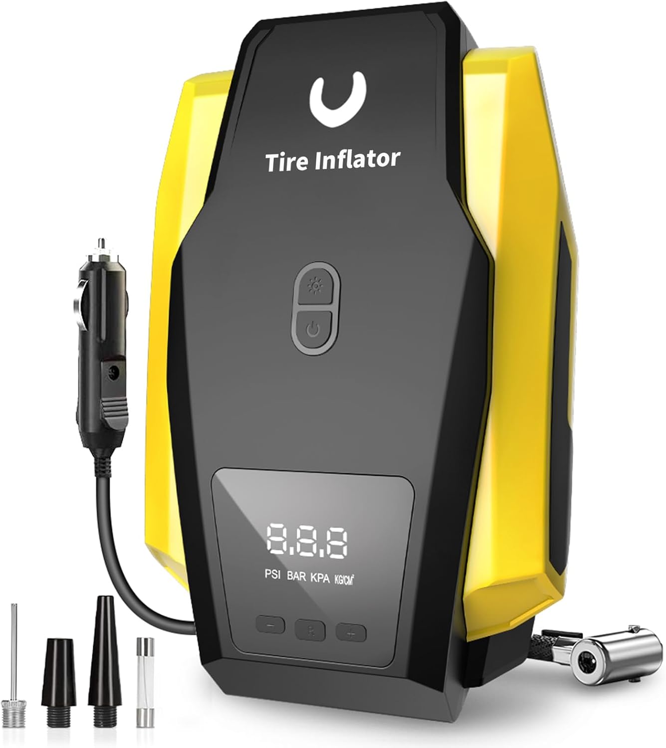 Tire Inflator Portable Air Compressor - Air Pump for Car Tires - 12V DC Tire Pum...