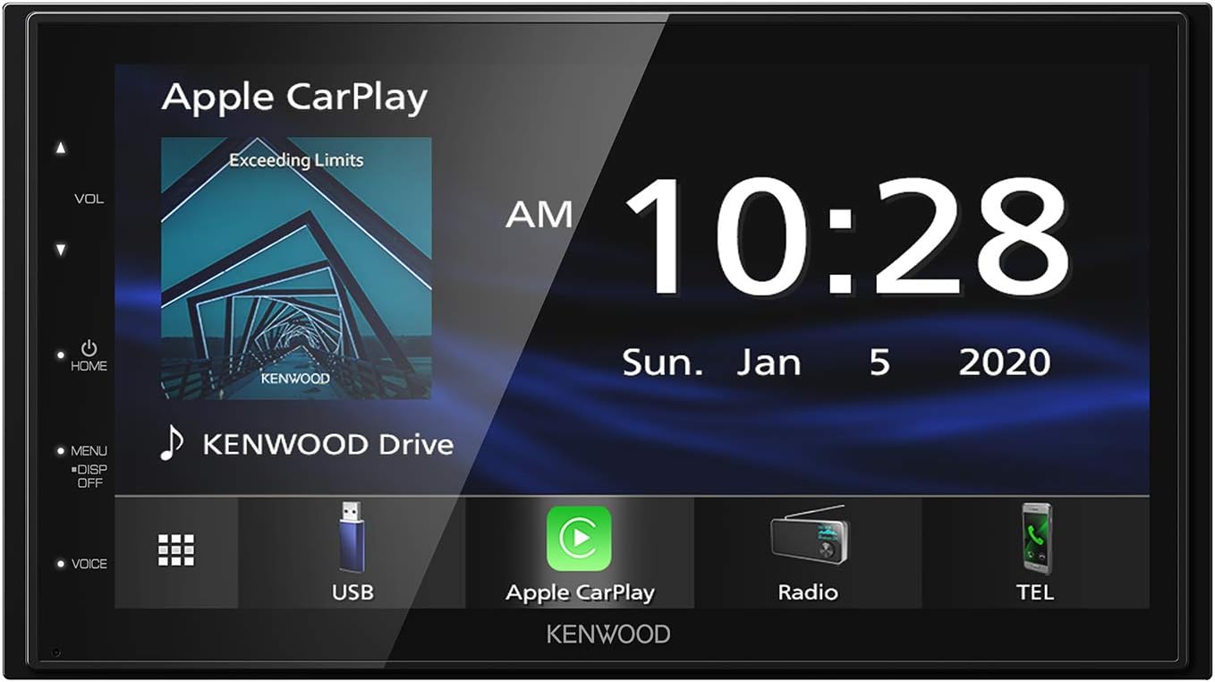 Kenwood DMX4707S 6.8" Digital Media Touchscreen Receiver w/Apple CarPlay and And...