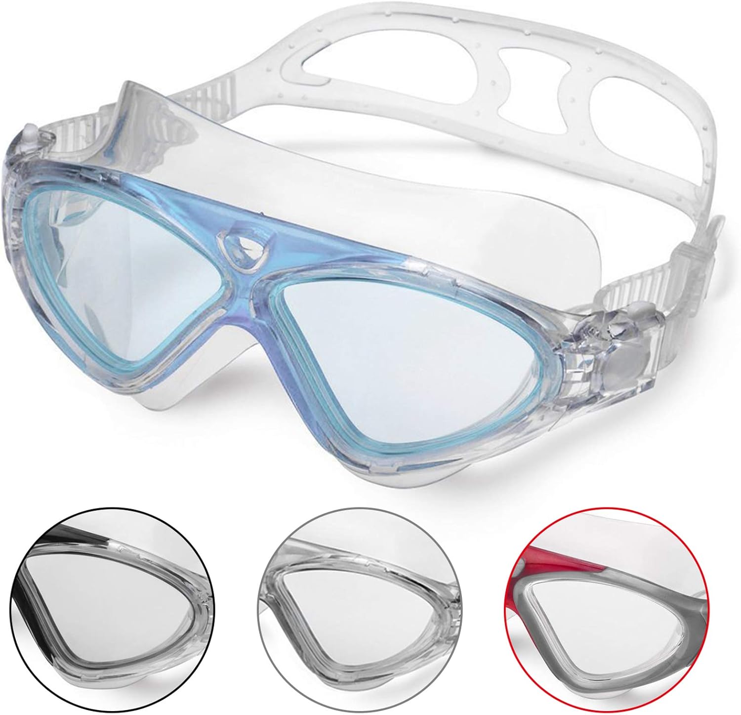 Swimming Goggles for Adults and Kids,Anti Fog No Leakage Clear Vision UV Protect...