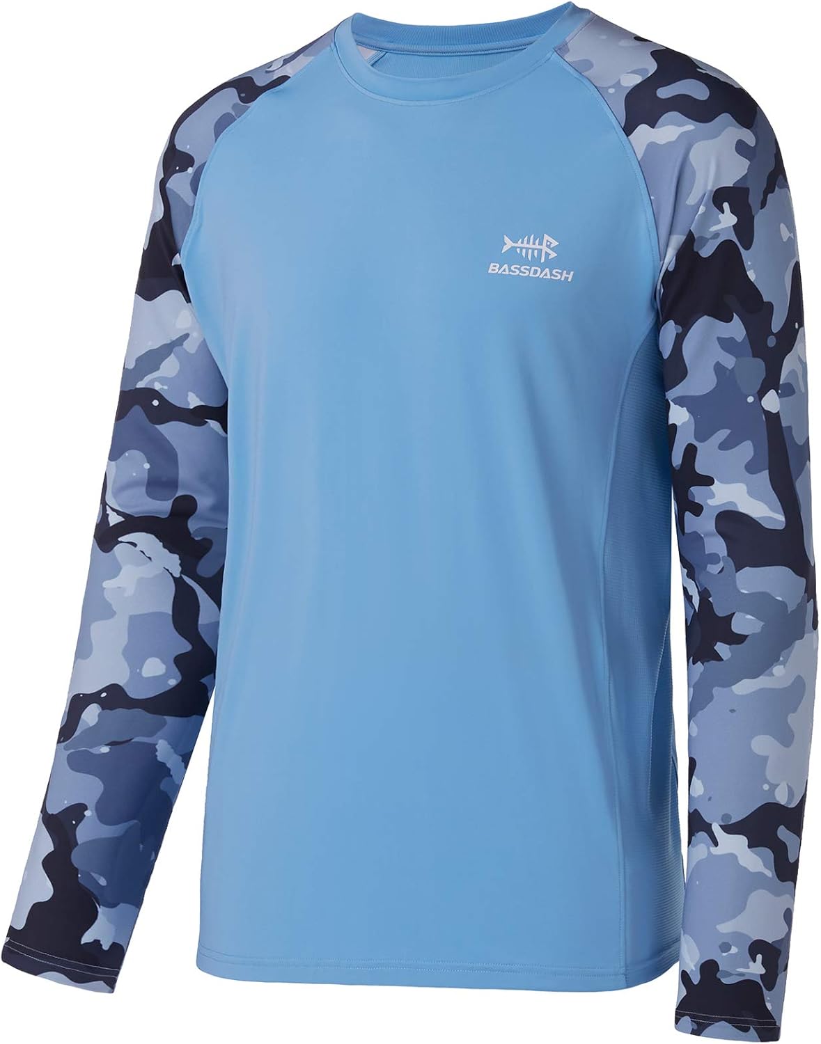 BASSDASH UPF 50 Fishing Tee for Men Camo Long Sleeve Shirt Quick Dry Sweatshirts...
