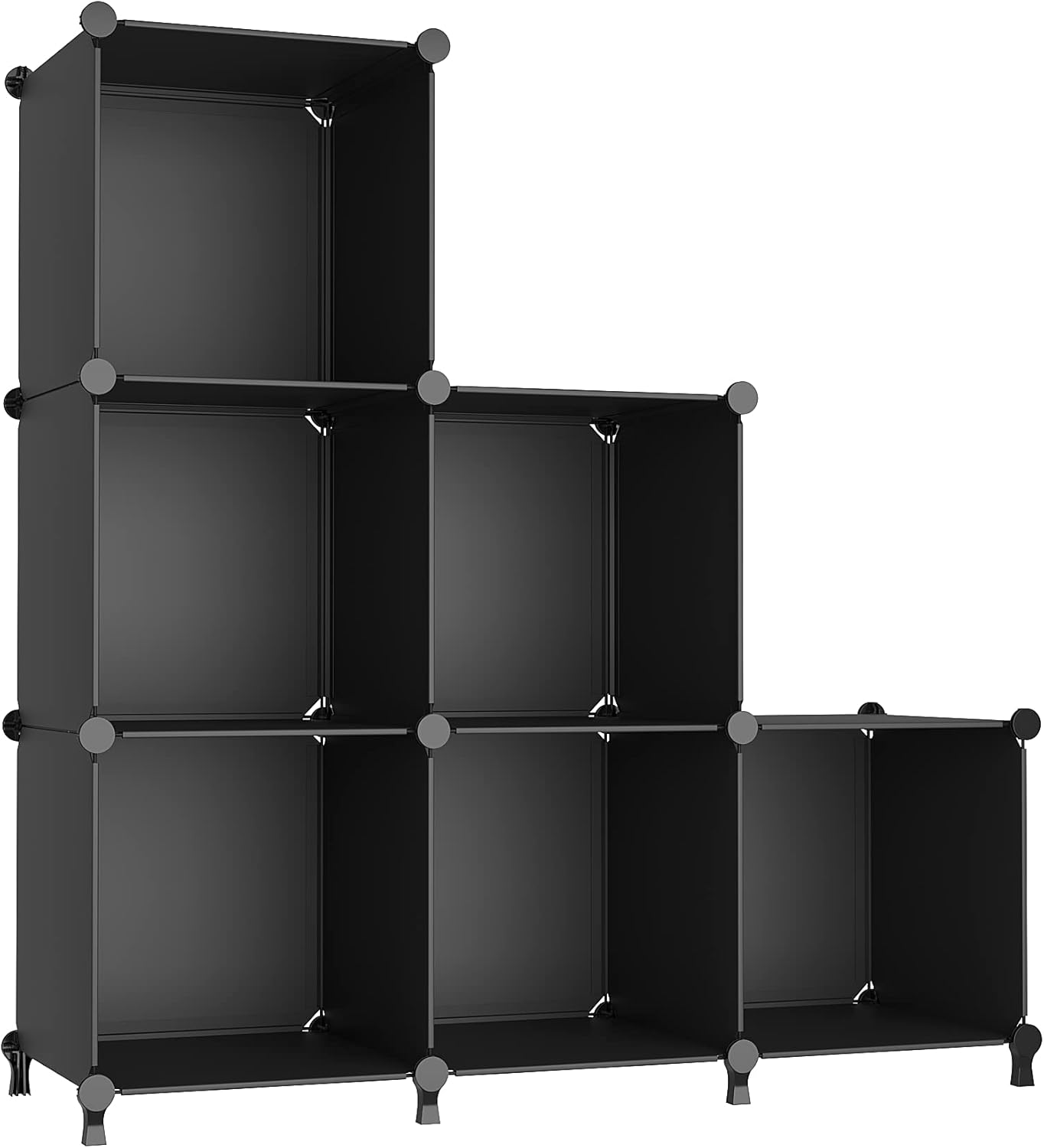 AWTATOS Cube Storage Organizer, Storage Cubes Shelves Bookshelf, 6 Cube Closet O...