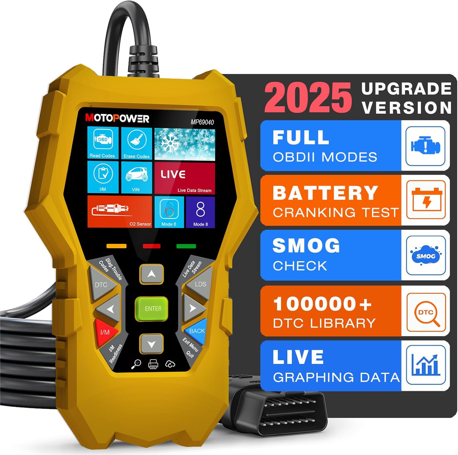 MOTOPOWER MP69040 Car OBD2 Scanner Code Reader Engine Fault Code Reader Scanner...