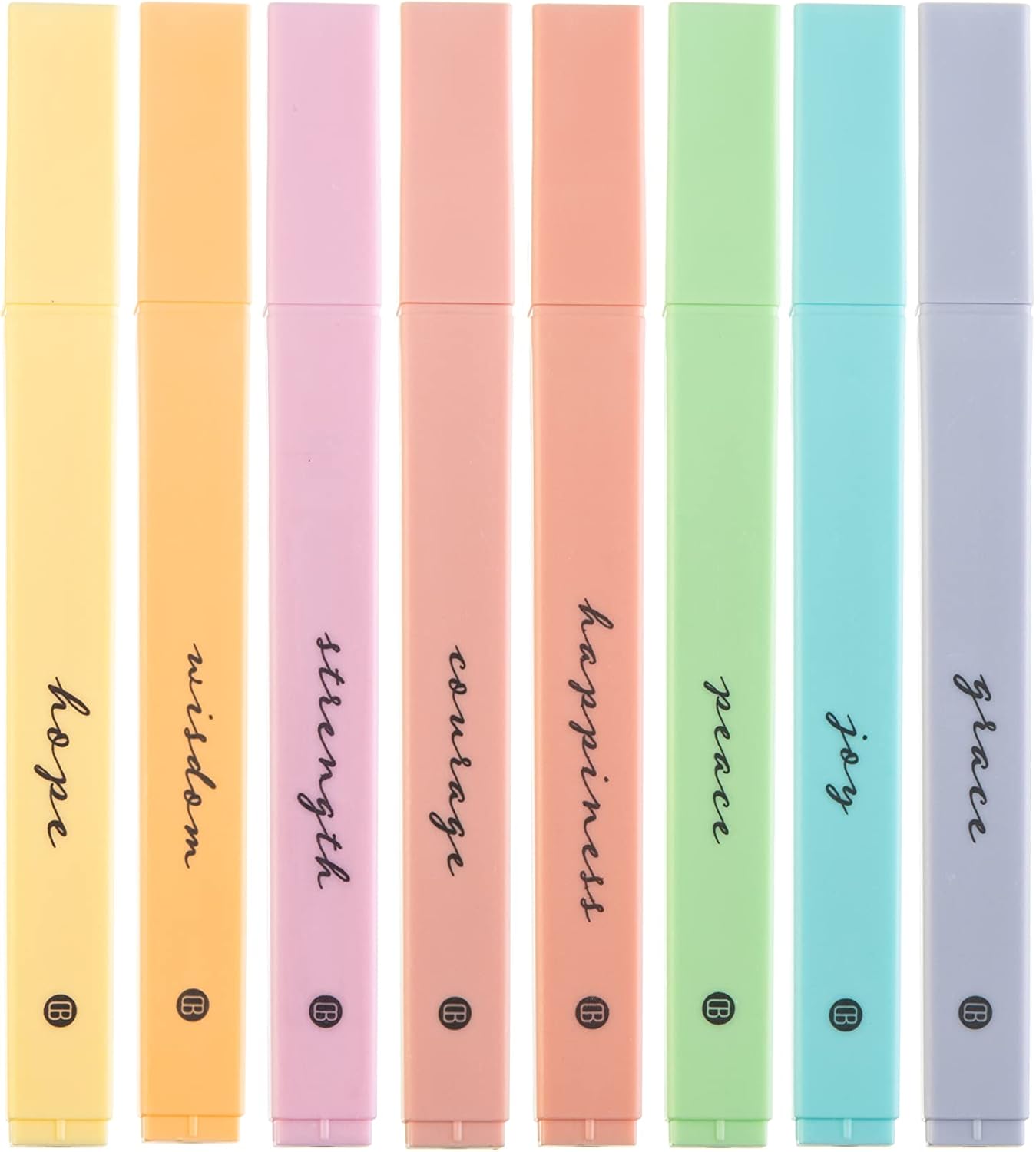 DIVERSEBEE Bible Highlighters with Soft Chisel Tip, 8 Pack Assorted Colors Pens...