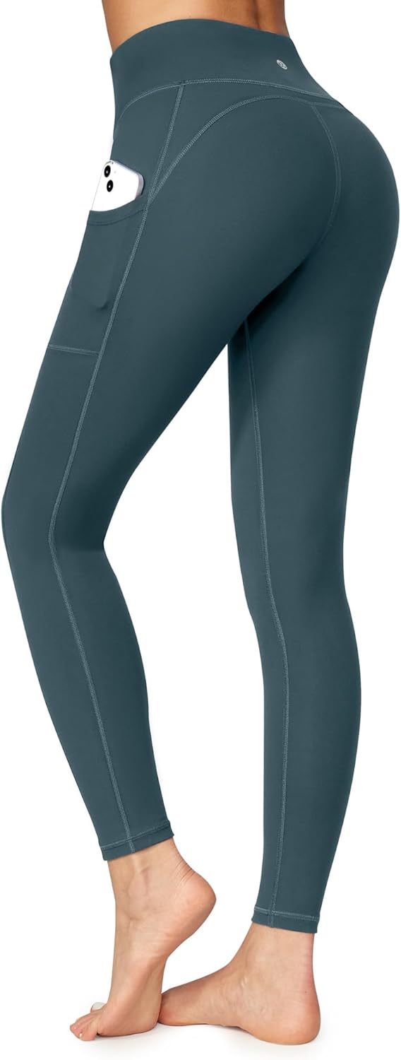 Ewedoos Gym Leggings with Pockets Yoga Pants for Women High Waisted Sports Worko...