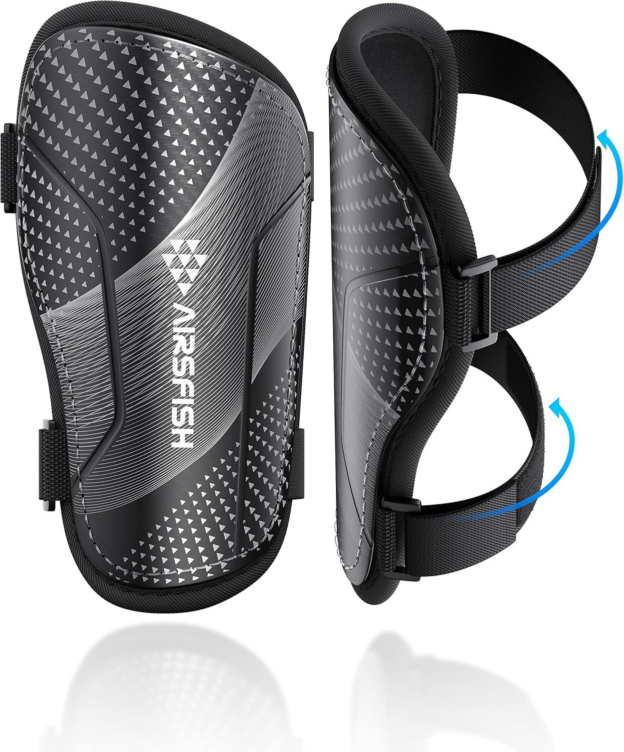 Shin Pads Boys Certified Airsfish Kids Shin Pads with Ankle Protection,High Stre...