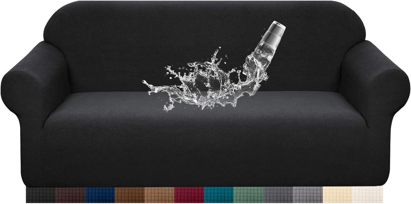 Granbest Premuim Water Repellent Sofa Covers 2 Seater 1 Piece Stretch Loveseat S...