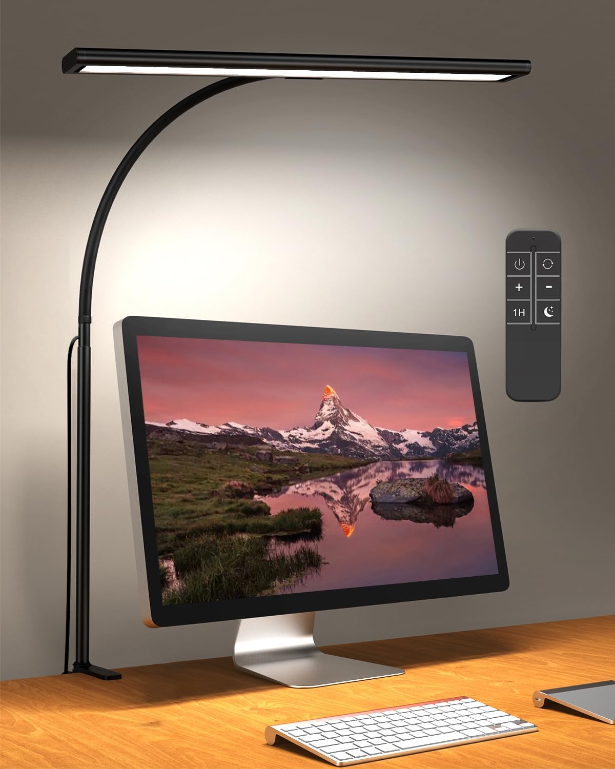 iFalarila 2024 Version 160 LED Desk Lamp with Remote - Super Bright Dimmable Cla...