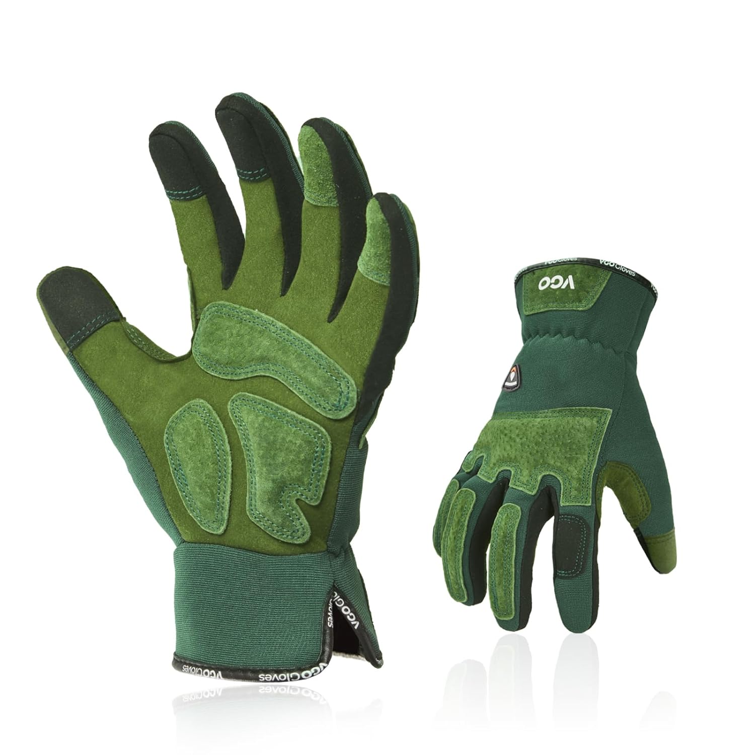Vgo... Gardening Gloves Women Touchscreen Thornproof, Utility Work Gloves in Pig...