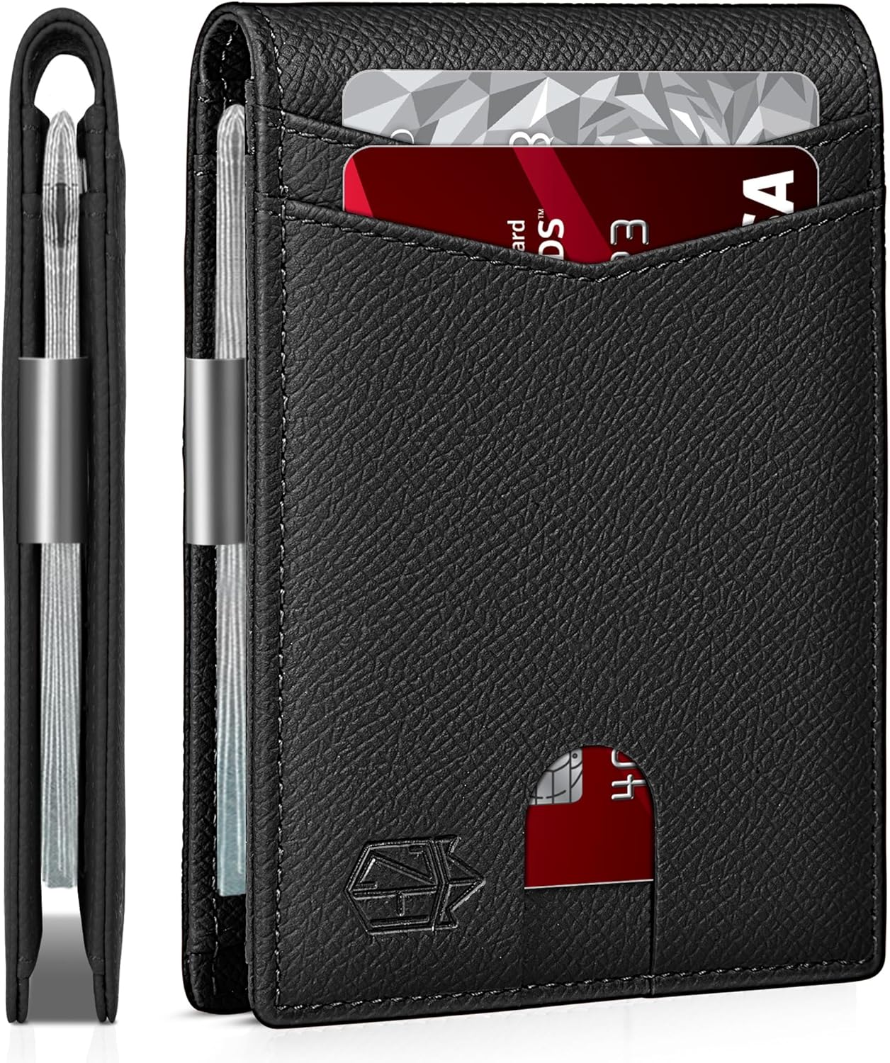 Zitahli Slim Wallet for Men Gifts 12 Card Slots ID Window With Money Clip Minima...