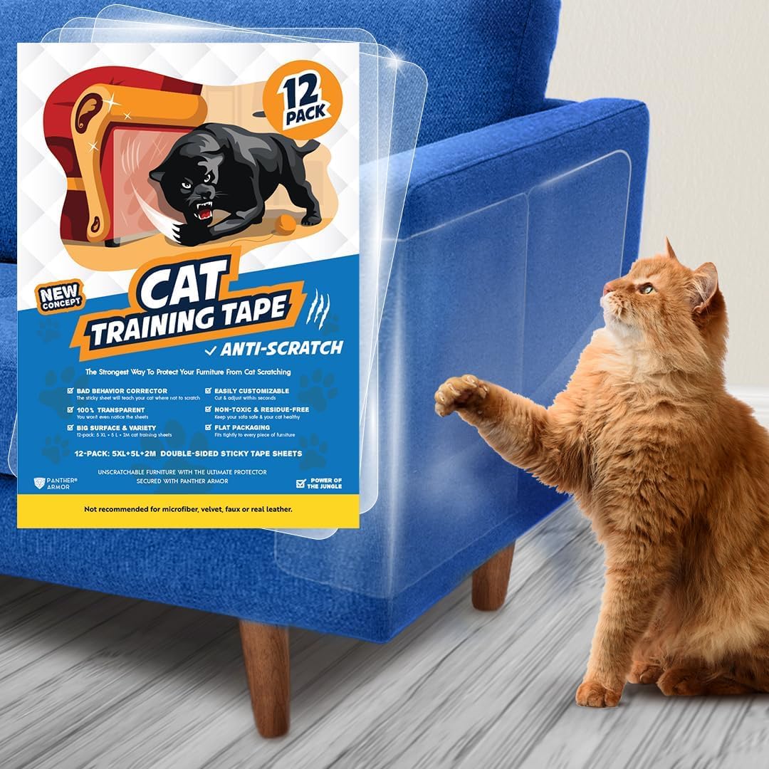 Panther Armor Cat Scratch Deterrent Double Sided Anti Scratching Sticky Tape - F...